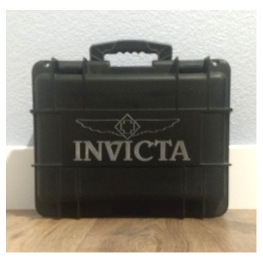 Invicta 8-Slot Watch Drybox - Black/Dark Gray